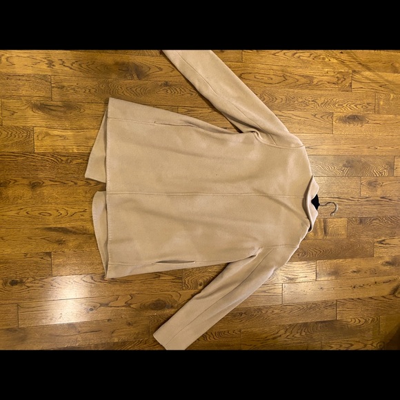 Babaton Wool Coat Tan Open Front - Picture 2 of 5